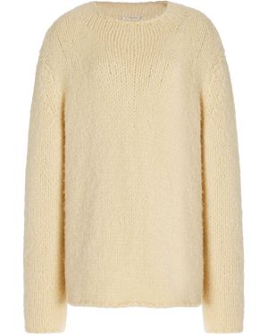 The Row Helfi Cashmere Top - Natural