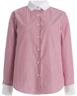 La Veste Shelby Striped Wool-Cotton Shirt - Pink