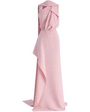 Maticevski Priority Draped Crepe Gown - Pink