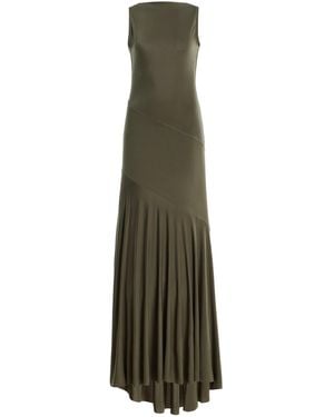 Siedres Exclusive Fens Knit Jersey Maxi Dress - Green