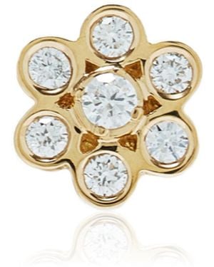 Sophie Bille Brahe Petite Lily 18K Diamond Single Earring - White