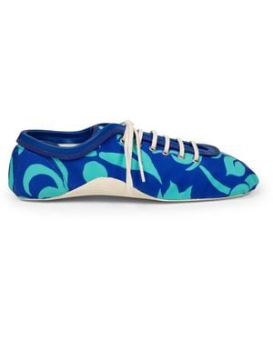 Dries Van Noten Printed Ballerina - Blue