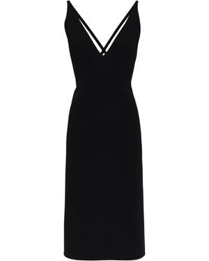 Magda Butrym Wool Midi Dress - Black