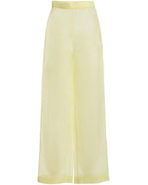 Marlies Grace Flora Organza Trousers - Yellow