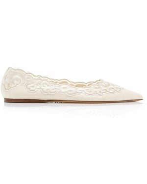 Gabriela Hearst Ziva Leather Flats - White