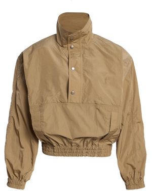 Saint Laurent Crinkled Windbreaker - Natural
