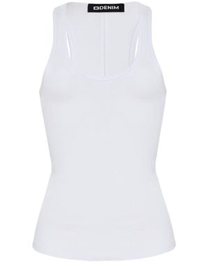 EB DENIM Lucy Modal Racerback Tank Top - White