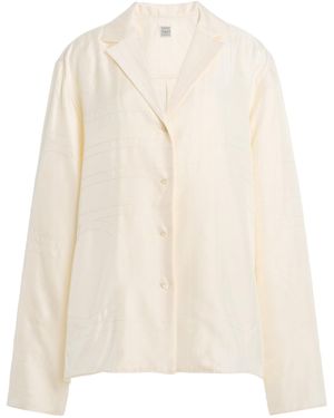 TOTEME Organic Silk Pj Shirt - White