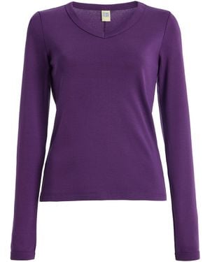 Flore Flore Jill Cotton T-Shirt - Purple