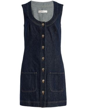 FRAME The Patch Pocket Cotton Dress - Blue
