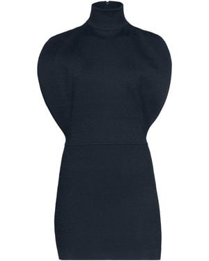 Alaïa Knit Cinched Mini Dress - Blue