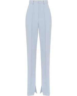 Matériel Side-Split Twill Skinny Pants - Blue