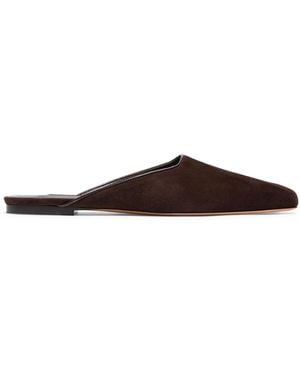 Emme Parsons Suede Mules - Brown