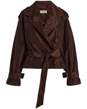 STAUD Vale Trench Jacket - Brown