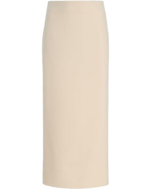 Birrot Exclusive Lay2 Crepe Maxi Skirt - Natural