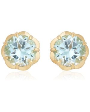 Jamie Wolf 18K Topaz Earrings - Blue