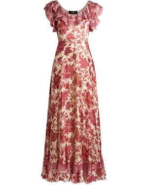 Etro Silk Maxi Dress - Red