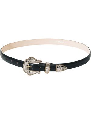 DEHANCHE Santo Leather Belt - Black