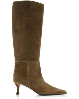 Proenza Schouler Trap Suede Knee Boots - Brown