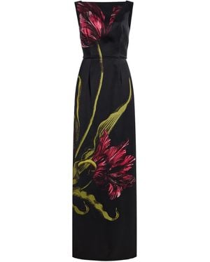 Erdem Satin Gown - Grey