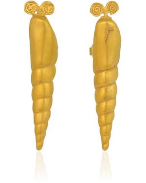 CANO Nayla 24K-Plated Brass Earrings - Metallic