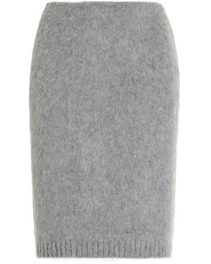 Prada Cashmere Mini Skirt - Gray