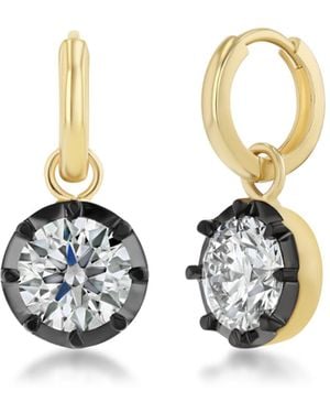 Real Fine Studio 14K Mega Georgian Drops - White
