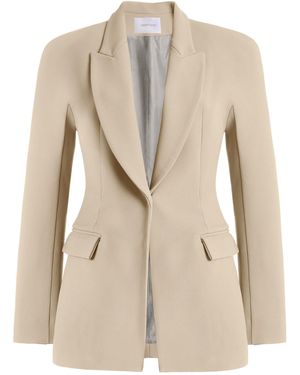 Harithand Dominica Belted Blazer - Natural