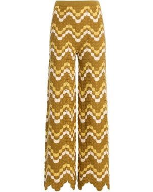 Escvdo Exclusive Safi Cotton Trousers - Metallic