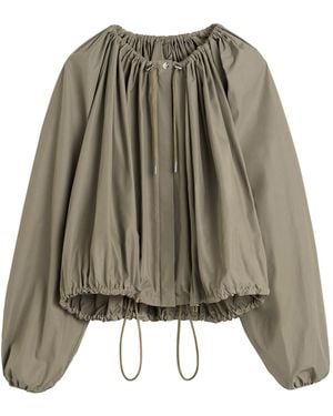 TOTEME Gathered Parachute Shell Coat - Natural