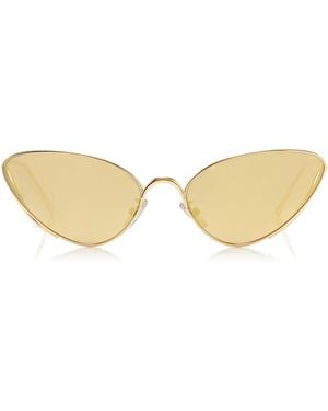 Loewe Shooting Star Cat-eye Metal Sunglasses - Metallic