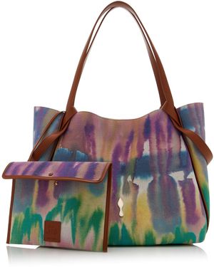 Christian Louboutin Bettina Large Tie-Dyed Canvas Tote Bag - Multicolour
