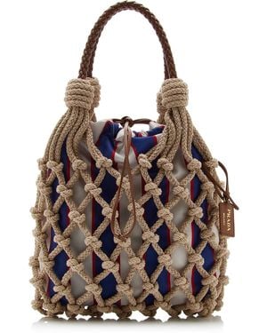 Prada Noué Cotton Macramé Bag - Natural