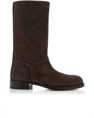 The Row Nobilis Leather Boots - Brown