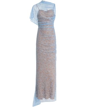 De La Vali Exclusive Lucho Lace Maxi Dress - White