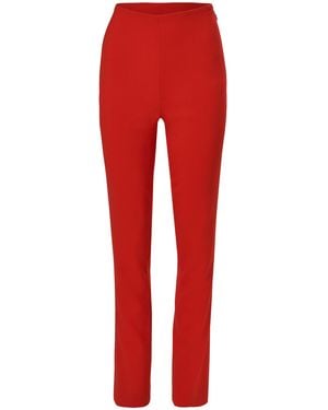 Carolina Herrera Tailored Wool-Blend Cigarette Trousers