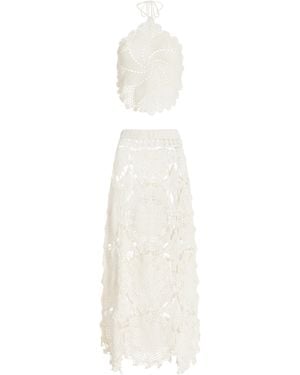 Akoia Swim Libre Cotton Skirt Set - White