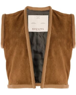 Giuliva Heritage The Lia Suede Vest - Brown