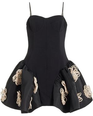 Harbison Flora Cyclone Mini Dress - Black