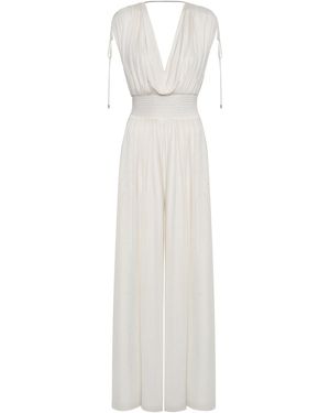 ANDRES OTALORA De Mi Draped Jumpsuit - White