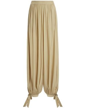 Chloé Washed Satin Bloomer Trousers - Natural