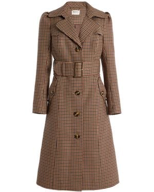 Cara Cara Charlie Wool Trench Coat - Brown