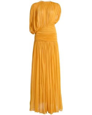 TOVE Gai Draped Chiffon Maxi Dress - Yellow