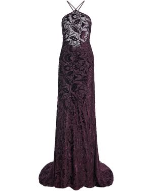 Wiederhoeft Burnout Velvet Gown - Purple