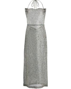 ILA THE BRAND Anissa Sequined Midi Dress - Gray