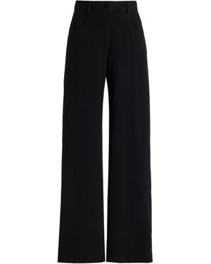 Matteau Stretch-Wool Crepe Trousers - Black