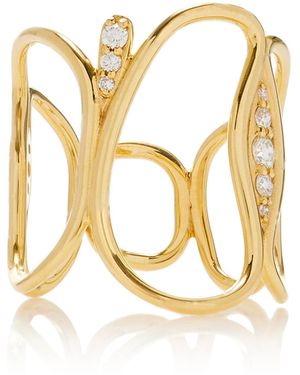 Fernando Jorge Fluid 18k Yellow Gold Diamond Ring - Metallic