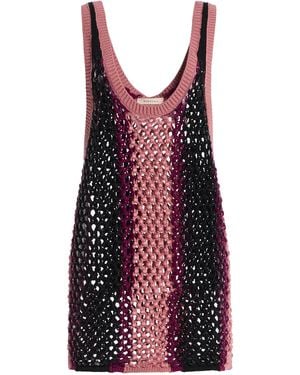 DIOTIMA Striped Dennis Marina Crochet Top - Red
