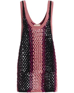 DIOTIMA Striped Dennis Marina Crochet Top - Red