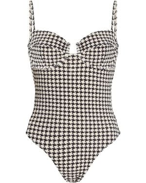 ELCE Exclusive Escape Bustier One-piece Swimsuit - White